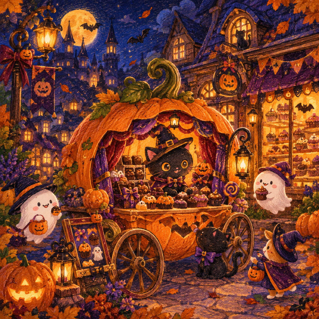かぼちゃキャリッジのハロウィン菓子村
