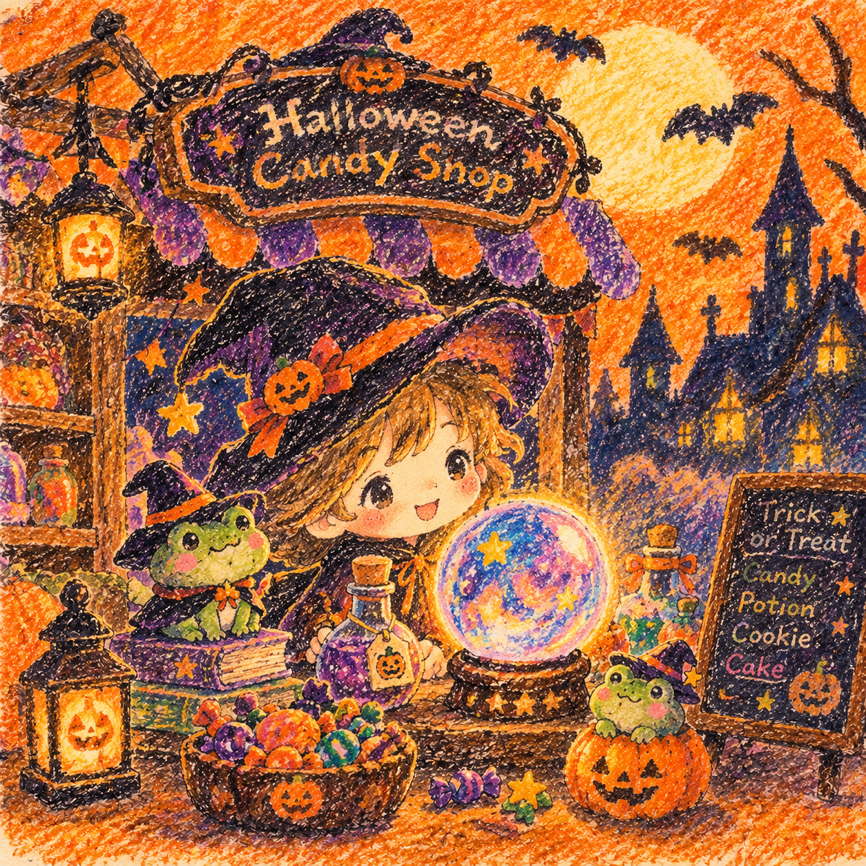 魔法のハロウィンキャンディショップ
