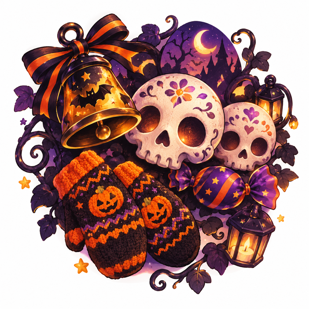 ハロウィンの魔法小物たち