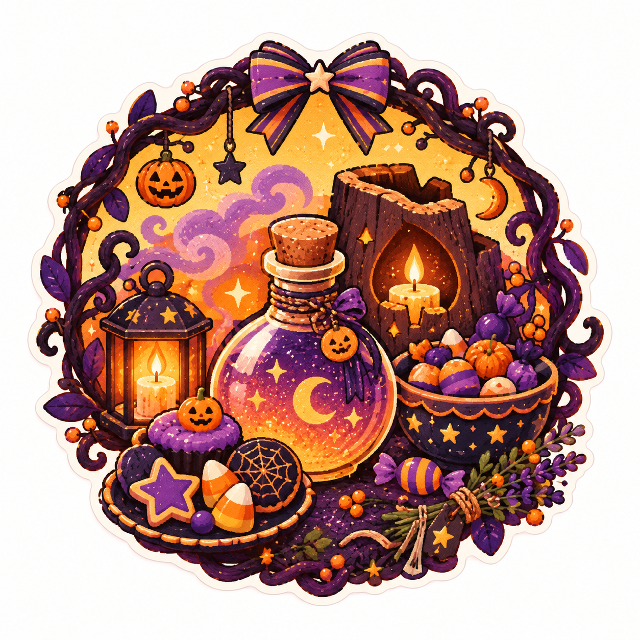 魔法のハロウィンポーションリース