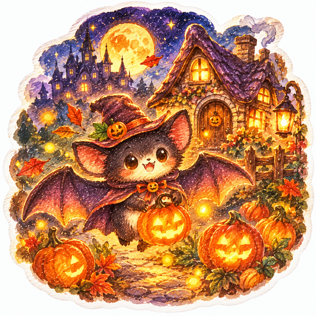 ハロウィンを表したイラスト（Halloween 2026 Icon）